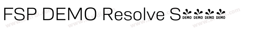 FSP DEMO Resolve S字体转换 FSP DEMO Resolve S字体转换